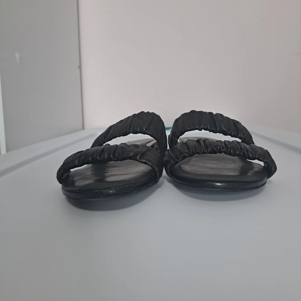 Jenni Kayne leather Dune sandal black 9